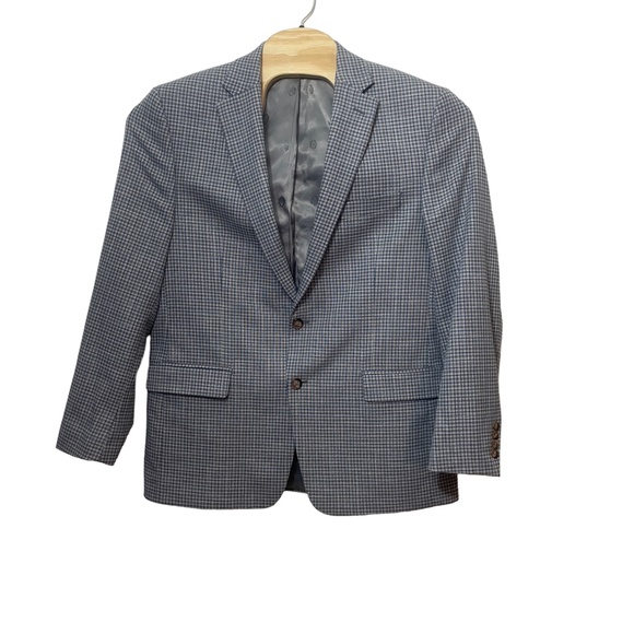 Ralph Lauren Black Label Other - Lauren Ralph Lauren 44L Men's Suit Jacket Tweed Black Label Pockets Blue Beige